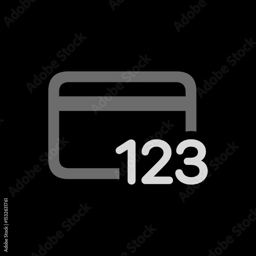 Credit Card with Numbers