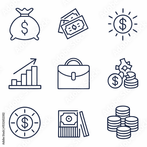 business icons set