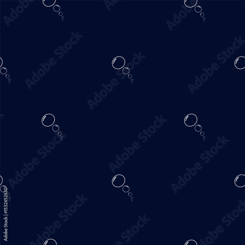 Textured decor with air bubbles on the sea surface. Vector template for postcard, fabric, textile, wallpaper, paper, packaging.
