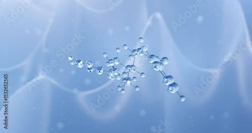Droperidol rotating molecular structure, 3d model of antidopaminergic
 photo