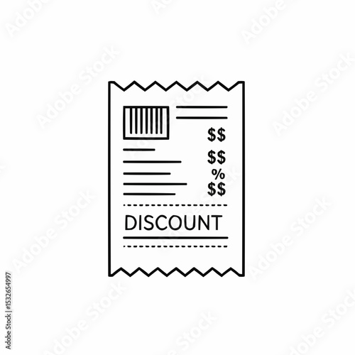 Receipt showing discount details with price breakdown for shopping  