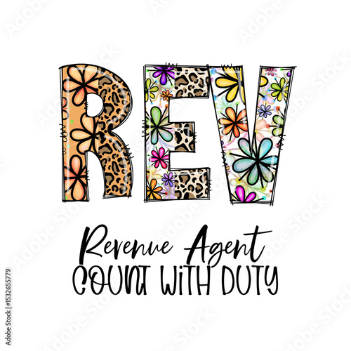 REV Revenue Agent Count With Duty Graphic Design