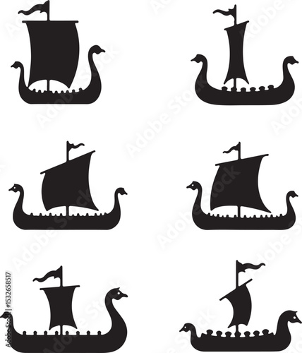 Vintage Sailing Ship Silhouettes – Black & White Nautical Vector Set

Old and Modern Ship Illustrations – Maritime Silhouette Collection

Historic Sailboat and Cargo Ship Silhouettes – Nautical Vector