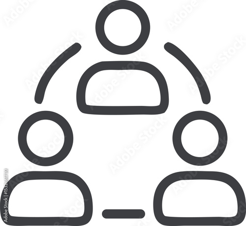 Team Collaboration Network Icon