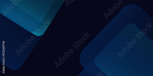 Blue abstract gradient shapes background. Vector illustration