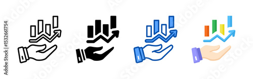 Investment icon set bundle. Multi style icon collection perfect for websites, apps, and presentations. Simple vector icon collection