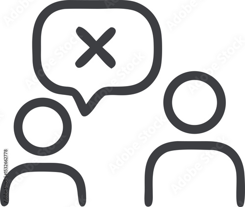 Business Disagreement or Rejection Icon