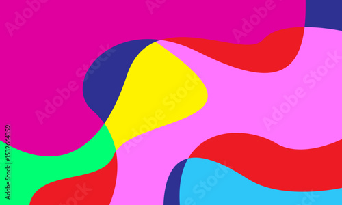 Abstract background with colorful waves. Vector illustration