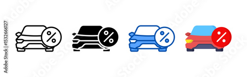 Car icon set bundle. Multi style icon collection perfect for websites, apps, and presentations. Simple vector icon collection