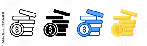 Profit icon set bundle. Multi style icon collection perfect for websites, apps, and presentations. Simple vector icon collection