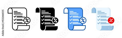 To do list icon set bundle. Multi style icon collection perfect for websites, apps, and presentations. Simple vector icon collection