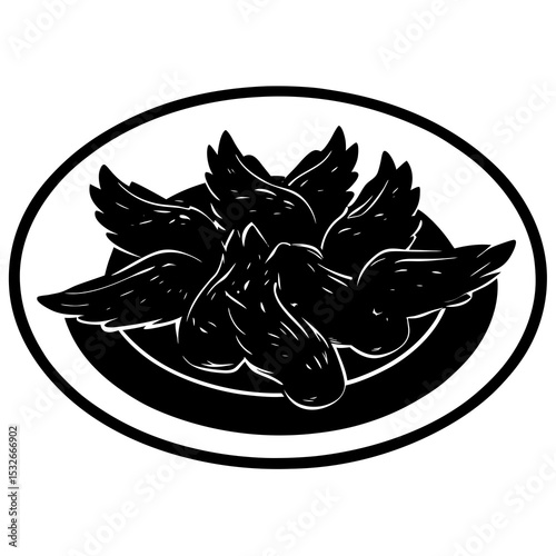 vector illustration of a black pepper