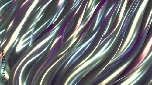  Flowing curves of geometric lines tracing intricate patterns in the air creating an immersive dynamic video