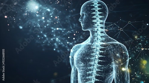 Digital human body network connection technology