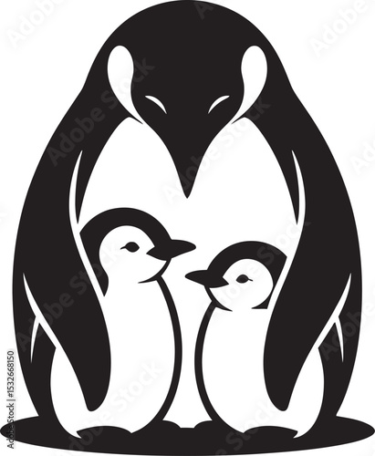 two penguins on the rock