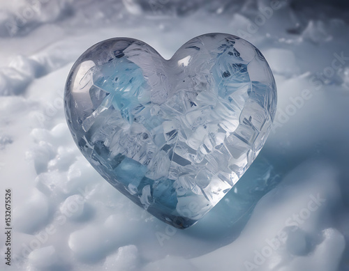Azure Heart | Blue Ice Heart | Frozen Serenity | Icy Blue Love | Winter's Embrace | Crystallized Dream | Glacial Beauty | Tranquil Heart | Sapphire Heart | Arctic Romance
