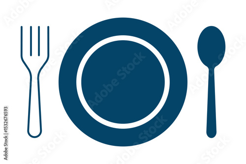 Tableware thin line icon set of fork, knife, spoon. Logotype menu. Cutlery and crockery sign. Flat style eating utensils symbol collection. Cutlery icon. restaurant business concept eps 10