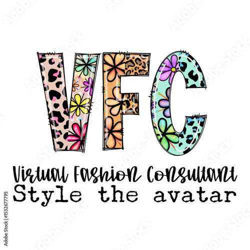 Virtual Fashion Consultant Style the Avatar Colorful Design photo