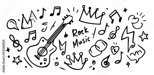 Music note vector illustration .background