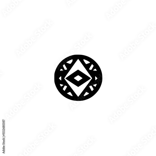 digital logo icon vector for crypto financial platform and virtual branding