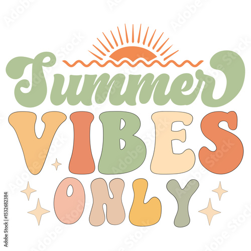 Summer Retro SVG Design, Beach Vector