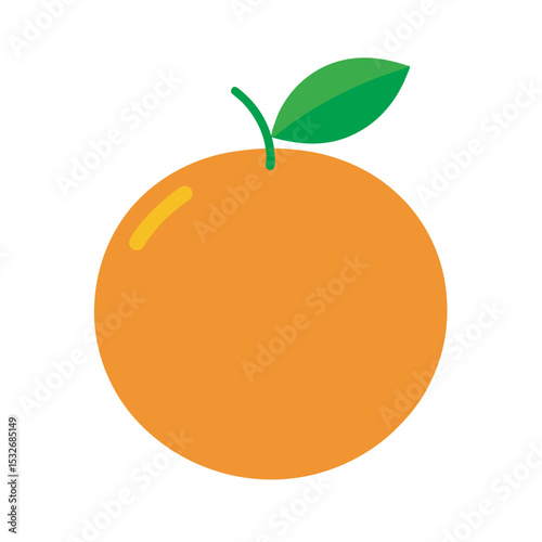 Orange With Vector Outline Style
