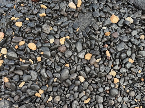 black and white pebbles