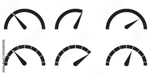 Speedometer icon vector illustration logo design, speedometer set. Vector illustration eps 10

