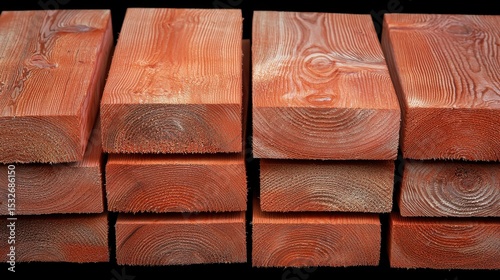 Close-Up Photography of Wooden Planks Arranged Neatly on Table Background with Detailed Textures and Grain Patterns