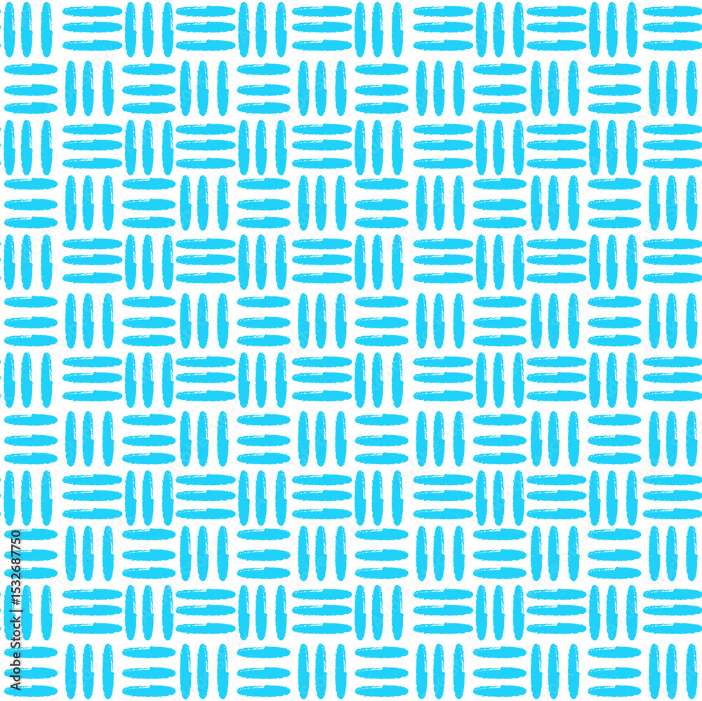 Seamless pattern consists of alternating blue parallel lines resembling a checkerboard