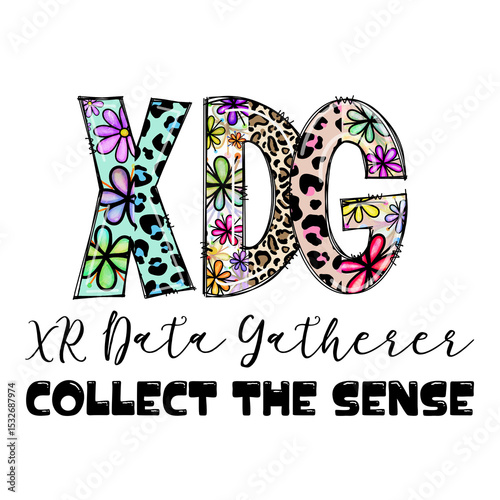 Wallpaper Mural XR Data Gather Collect The Sense Graphic Design with Flowers and Leopard Print Torontodigital.ca