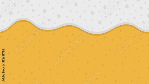 seamless banner with beer, foam and bubbles. oktoberfest seamless banner