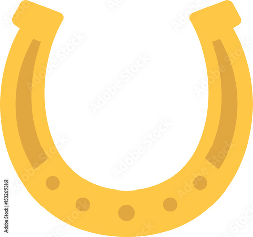 Golden Horseshoe Icon vector design.
Lucky Horseshoe Symbol isolated.
Horseshoe Charm Flat Style Illustration.
Transparent background. SVG file.