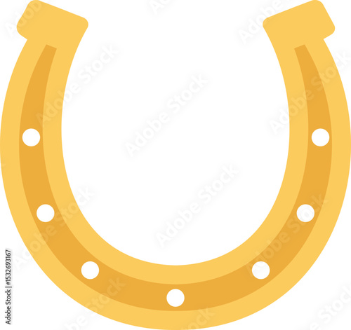 Golden Horseshoe Icon vector design.
Lucky Horseshoe Symbol isolated.
Horseshoe Charm Flat Style Illustration.
Transparent background. SVG file.