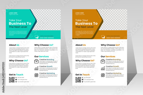Creative Corporate & Business Flyer Template Design, professional business flyer, vector template design. Brochure design, cover, annual report, poster, flyer