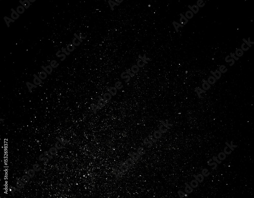 White Glitter on Black Background