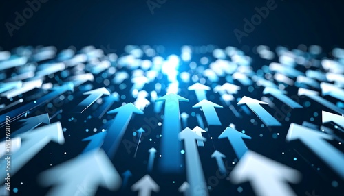 Abstract upward arrows