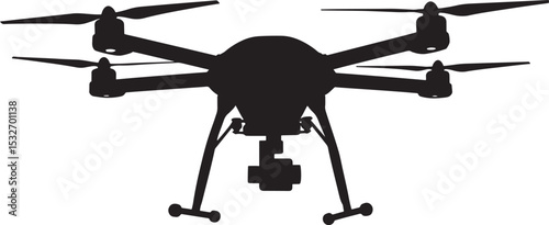 Aerialtronics Altura Zenith drone silhouette for trending Adobe Stock microstock marketplace vector