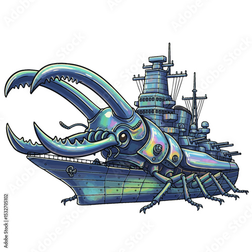 unique warship cartoon very cool