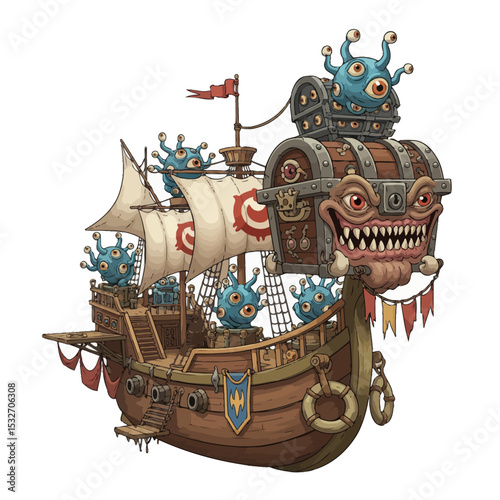 unique warship cartoon very cool