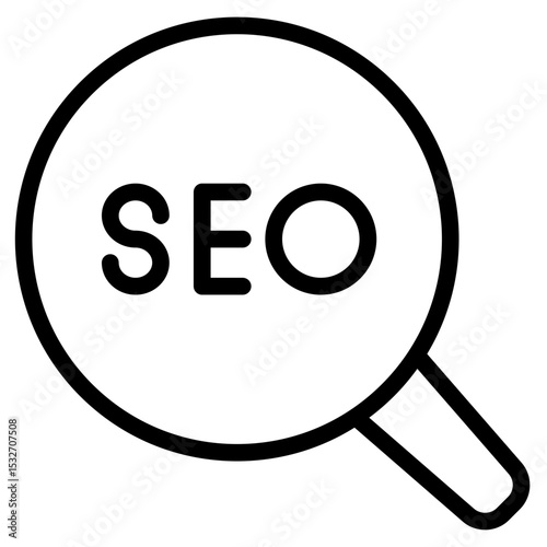 SEO icon vector illustration