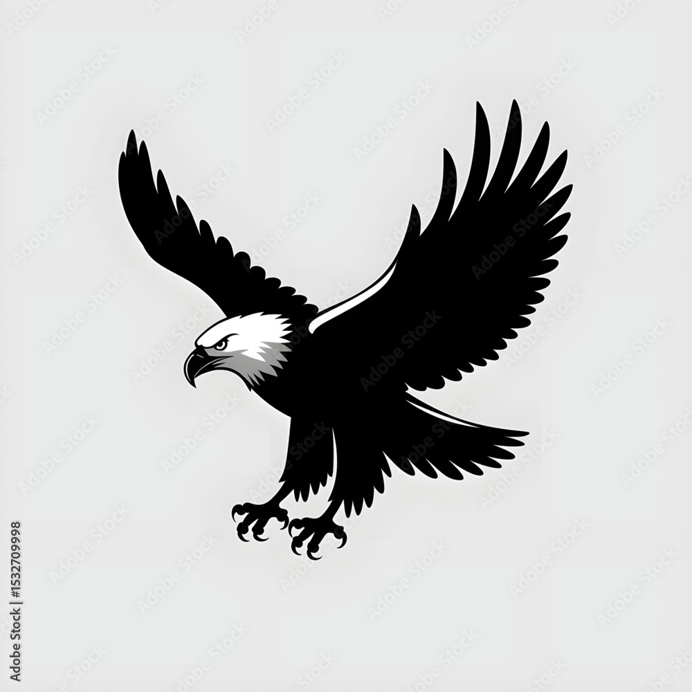 Obraz premium bald eagle vector illustration