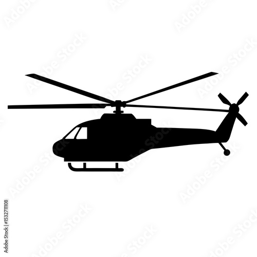 Helicopter silhouette