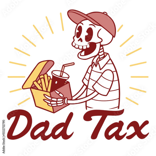 Dad tax vintage t-shirt design