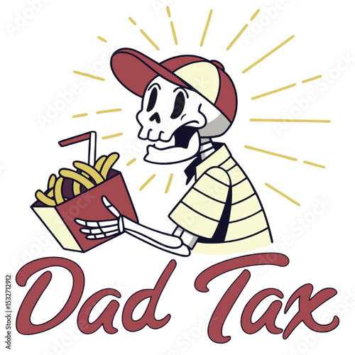 Dad tax vintage t-shirt design