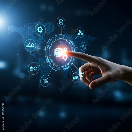 Global supply chain management digital technology