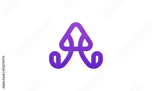 Abstract Arrow Growth Logo Design – Minimalist Rising Arrow Symbol for Business Success, Finance, and Technology Branding