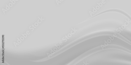 Soft White Wavy Background. Clean Fluid Gradient Design.