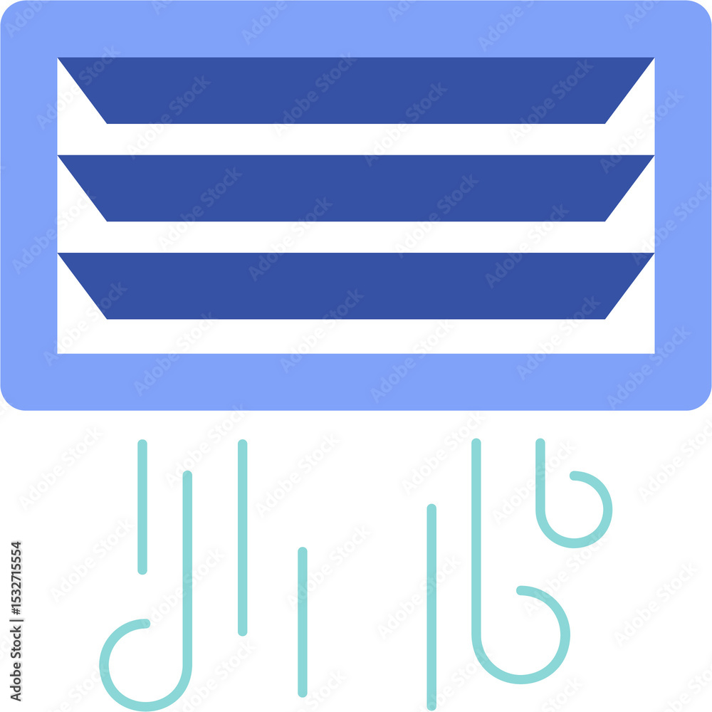 Fototapeta premium Vent Flow Illustration