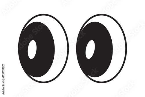 cartoon eyes icon eps 10